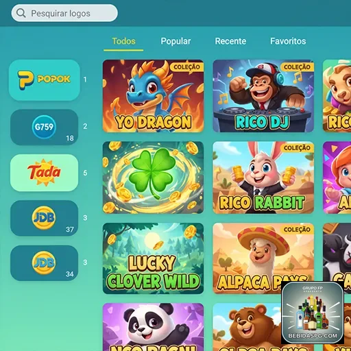 Ilustração de Slots com Temas Variados